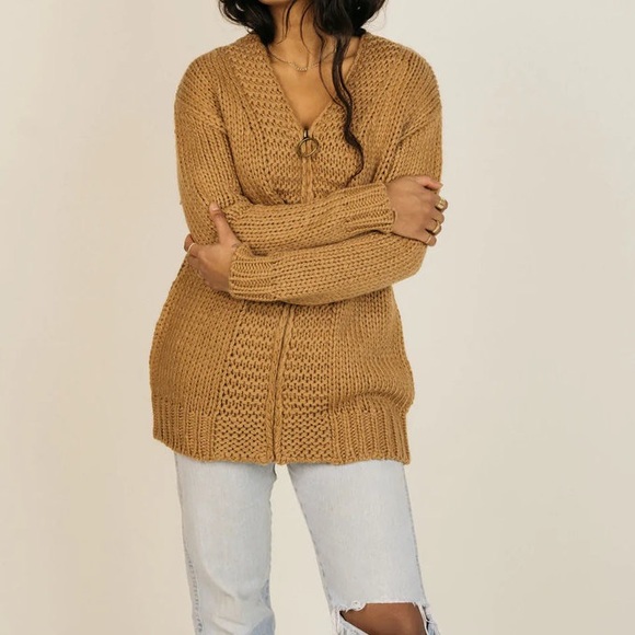 I See You Cardigan in Tawny - Picture 6 of 11